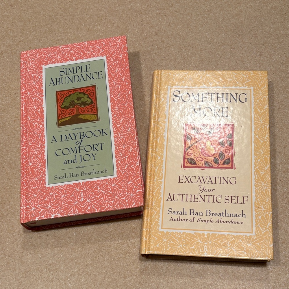 Simple Abundance and Something More Self Help BookSet